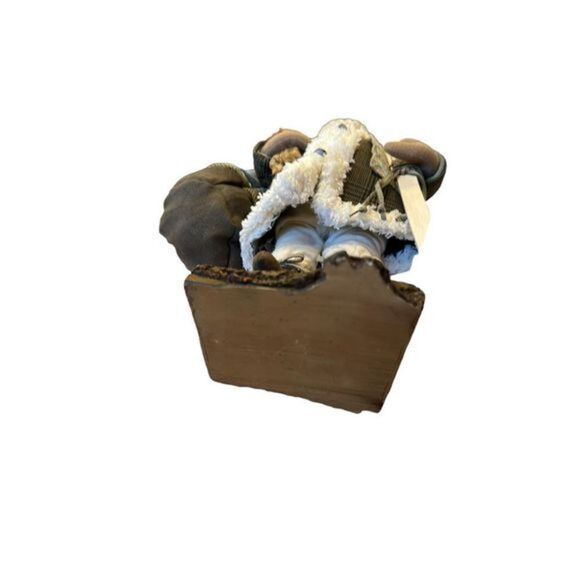 Charming Santa Figure Skis Nordic 14” - Picture 4 of 4